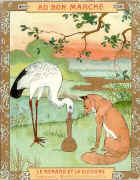 Le Renard et la Cigogne, image publicitaire