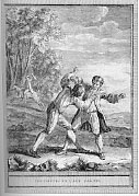 Les Voleurs et l'Âne, J.B. Oudry, XVIIIème siècle